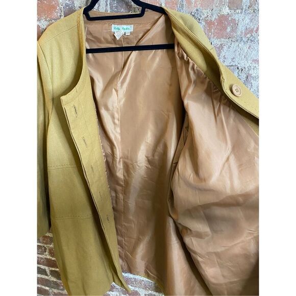 Ulla Popken Vintage Camel Brown Wool Blend Relax Fit Coat Women’s SZ 24/26 - Picture 10 of 11
